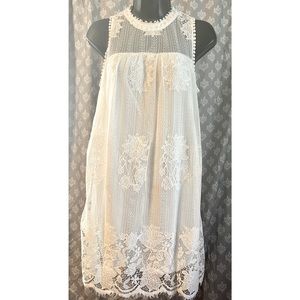 No Boundaries White Lace Dress